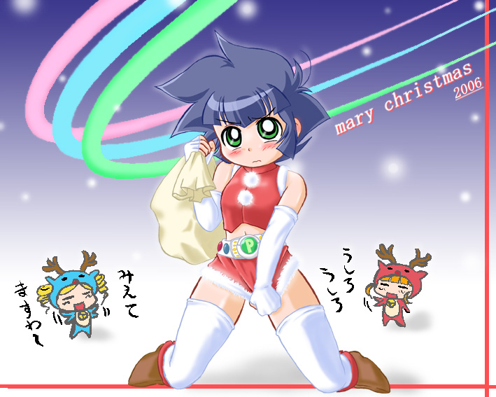 akazutsumi momoko, matsubara kaoru, and goutokuji miyako (powerpuff girls z)