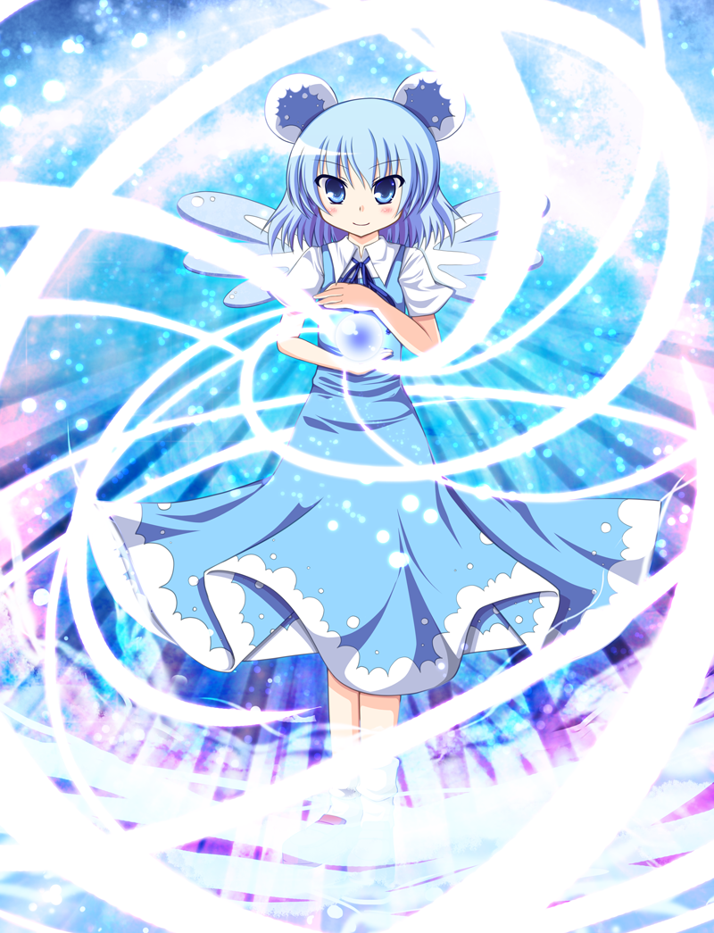 cirno and mizu cirno (touhou) drawn by fujisaki_kaon