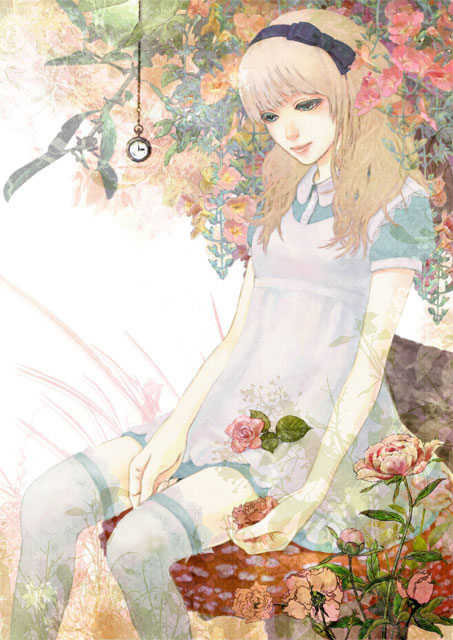 alice (alice's adventures in wonderland) drawn by hiwako_(liquid)