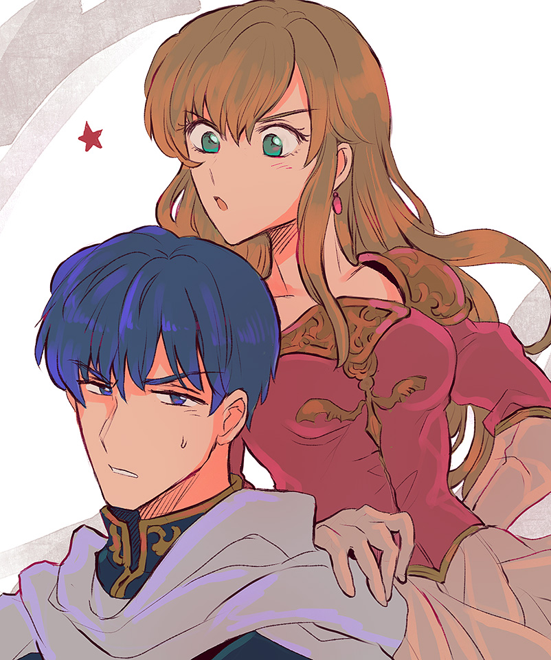 lachesis and finn (fire emblem and 1 more) drawn by noshima