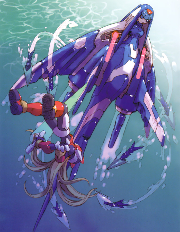 zero, zero(z), and fairy leviathan (mega man and 2 more) drawn by nakayama_tooru