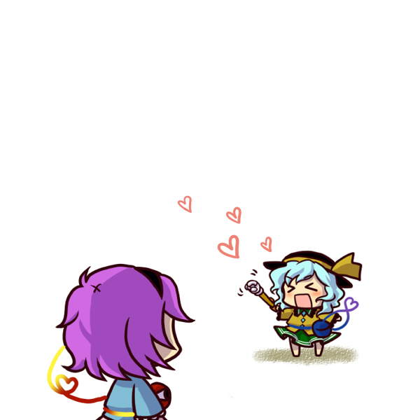 komeiji koishi and komeiji satori (touhou) drawn by socha