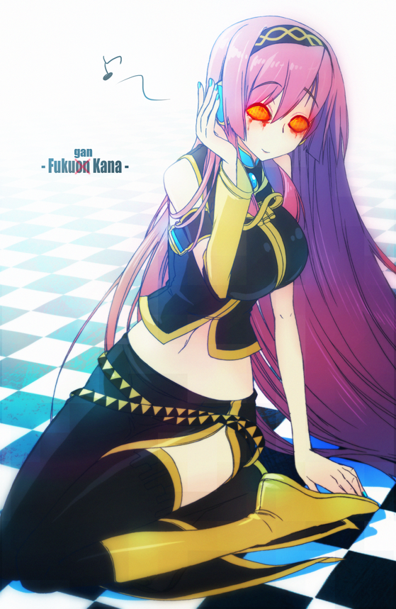 megurine luka and ootori kanae (vocaloid and 1 more) drawn by dougan_calpis_con