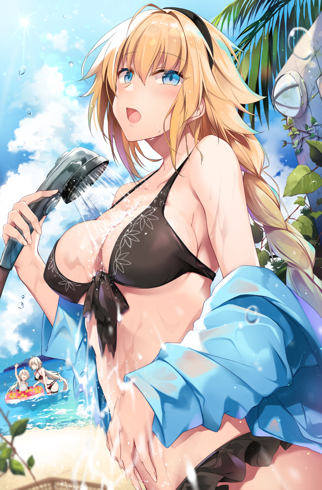 jeanne d'arc alter, jeanne d'arc, and jeanne d'arc alter santa lily (fate and 1 more) drawn by hirai_yuzuki
