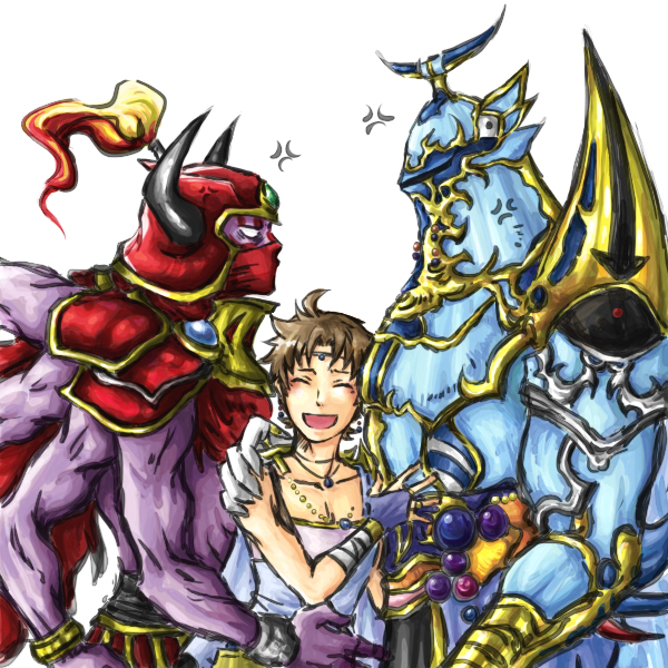 bartz klauser, exdeath, and gilgamesh (final fantasy and 3 more) drawn by nigou_(equal1014)