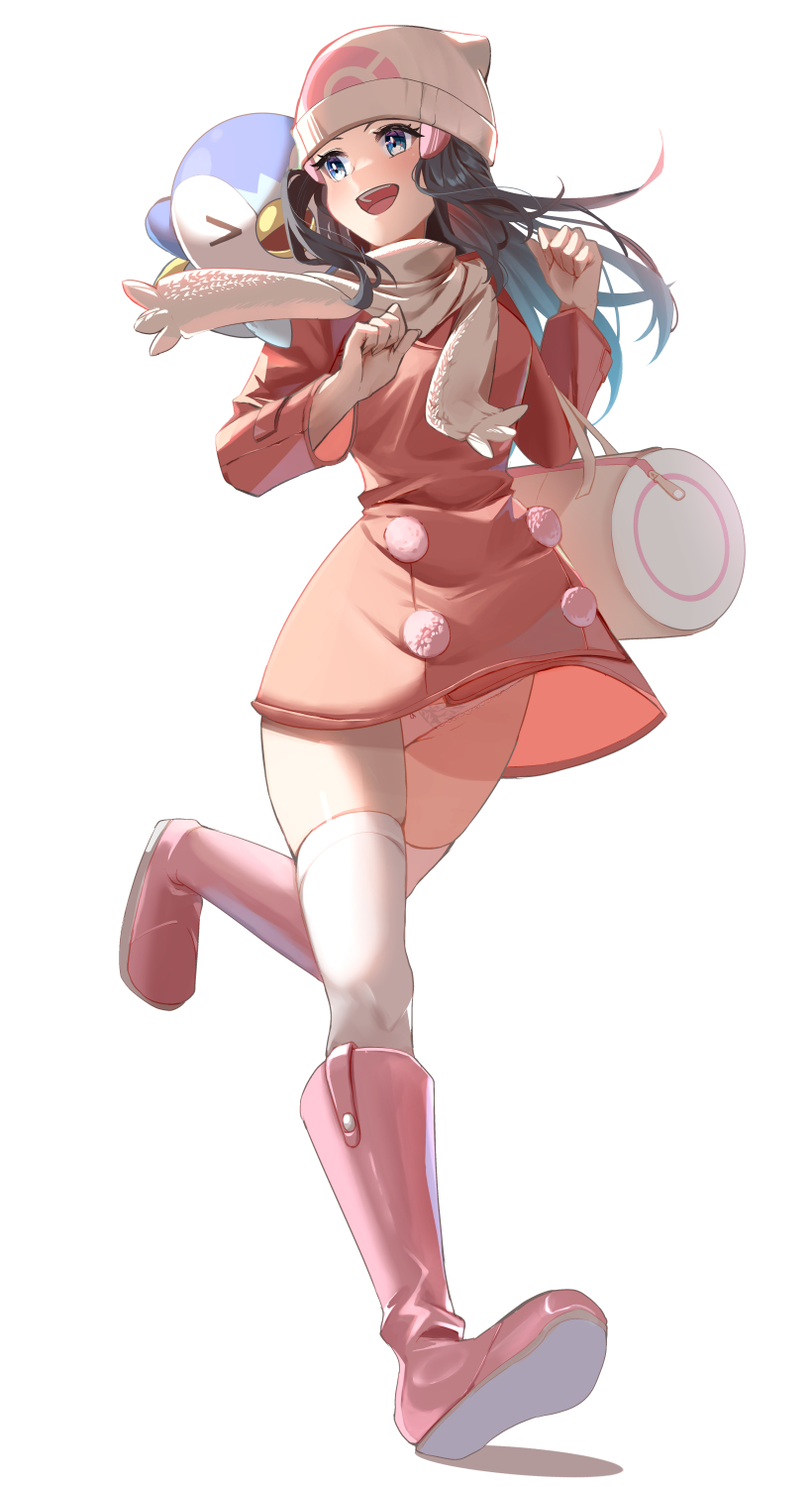 dawn and piplup (pokemon and 1 more) drawn by momdy_(talesshinja)