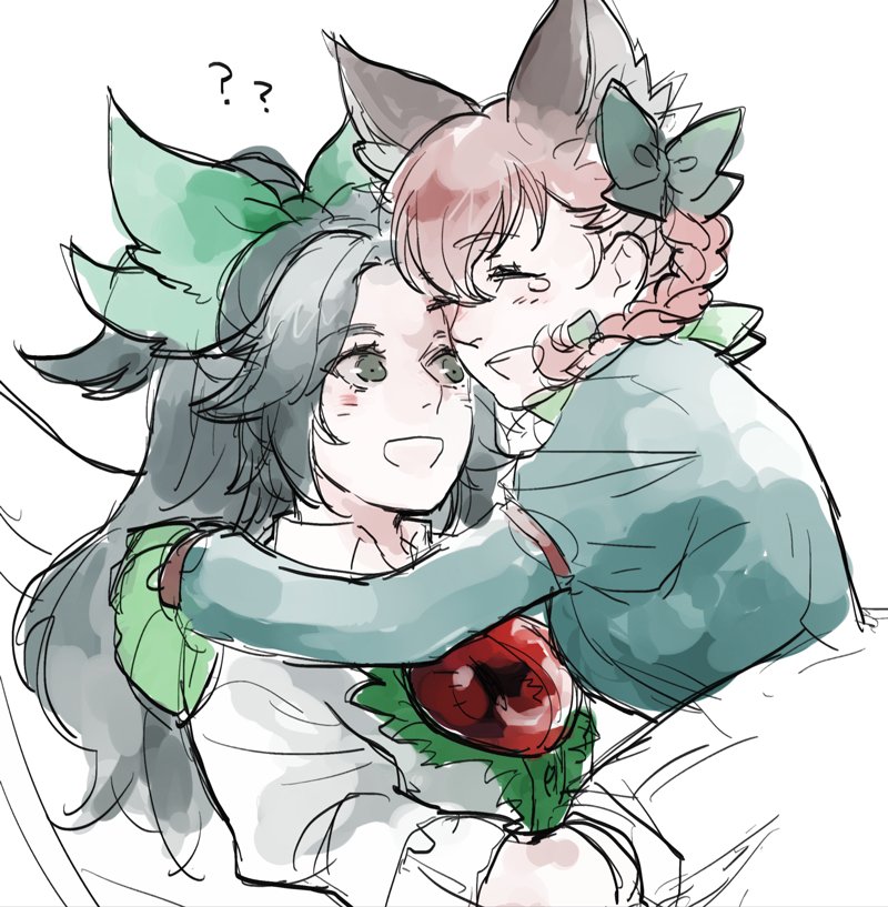 kaenbyou rin and reiuji utsuho (touhou) drawn by asakura_noi
