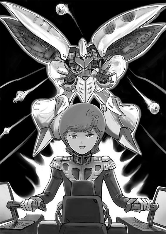mineva lao zabi and qubeley (gundam and 2 more) drawn by gacha-m