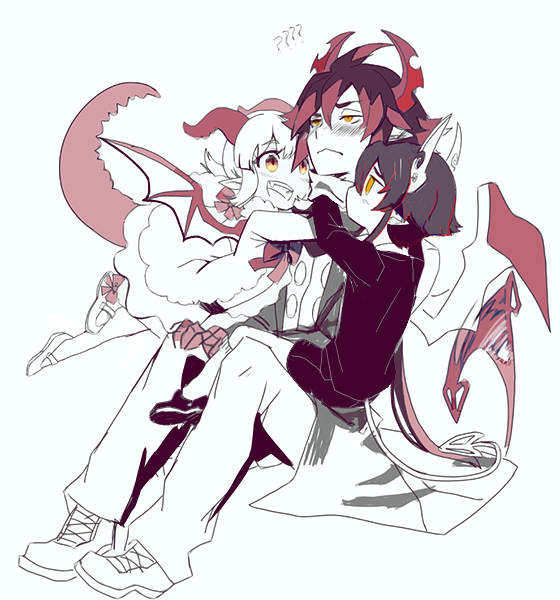 ivlis, licorice, and poemi (funamusea and 1 more) drawn by sebychu