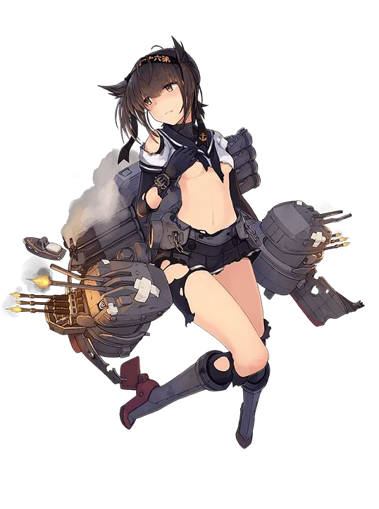 hatsuzuki and chou-10cm-hou-chan (kantai collection) drawn by shizuma_yoshinori
