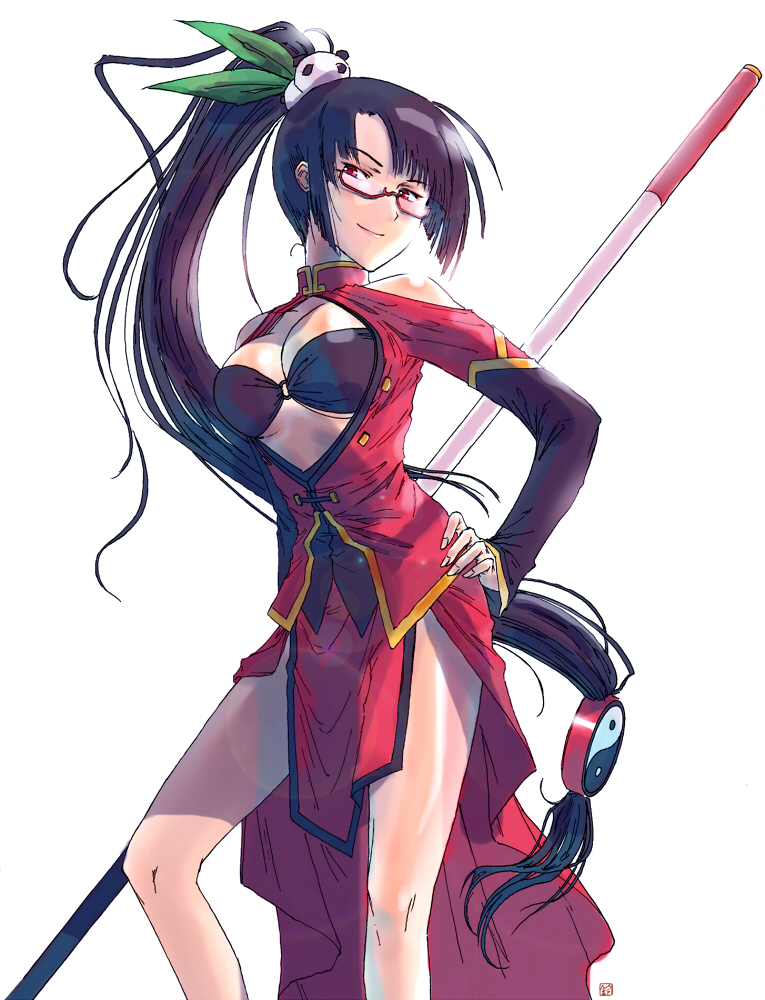litchi faye ling and lao jiu (blazblue) drawn by suzumaru