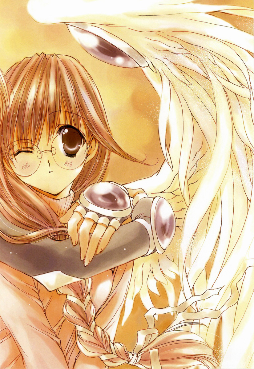 hatori yuina (angel flavor and 1 more) drawn by nanase_aoi