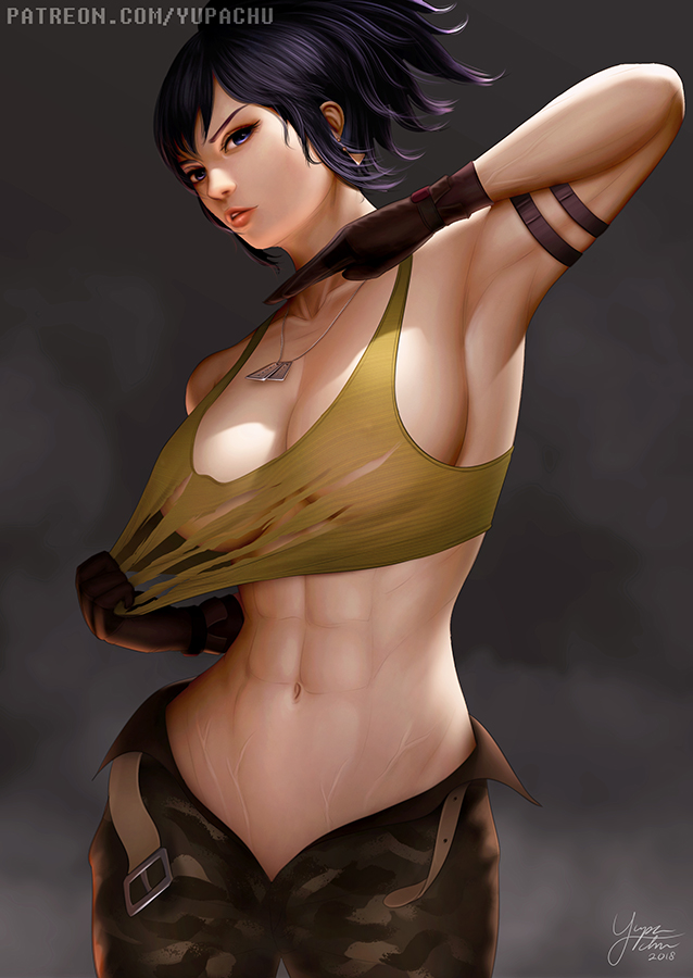 leona heidern (the king of fighters and 1 more) drawn by yupachu