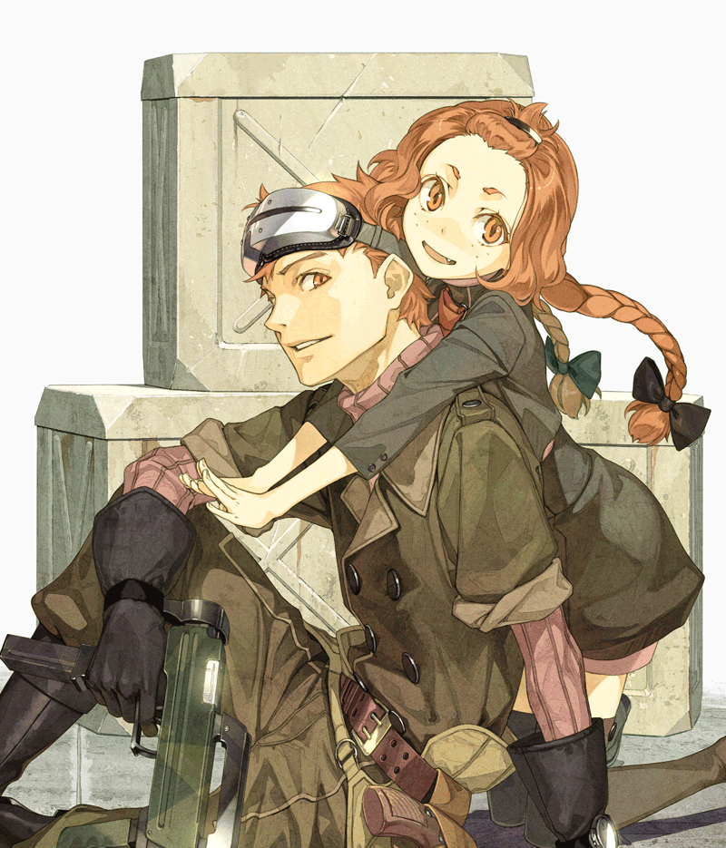 sunda granite and enri granite (fractale) drawn by hidari_(left_side)