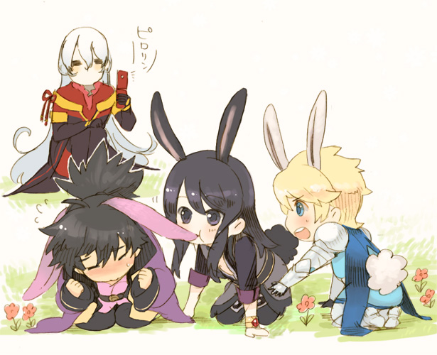 yuri lowell, raven, flynn scifo, and duke pantarei (tales of and 1 more)