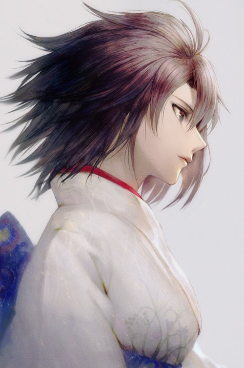 ryougi shiki and void shiki (fate and 2 more) drawn by norari_kuno