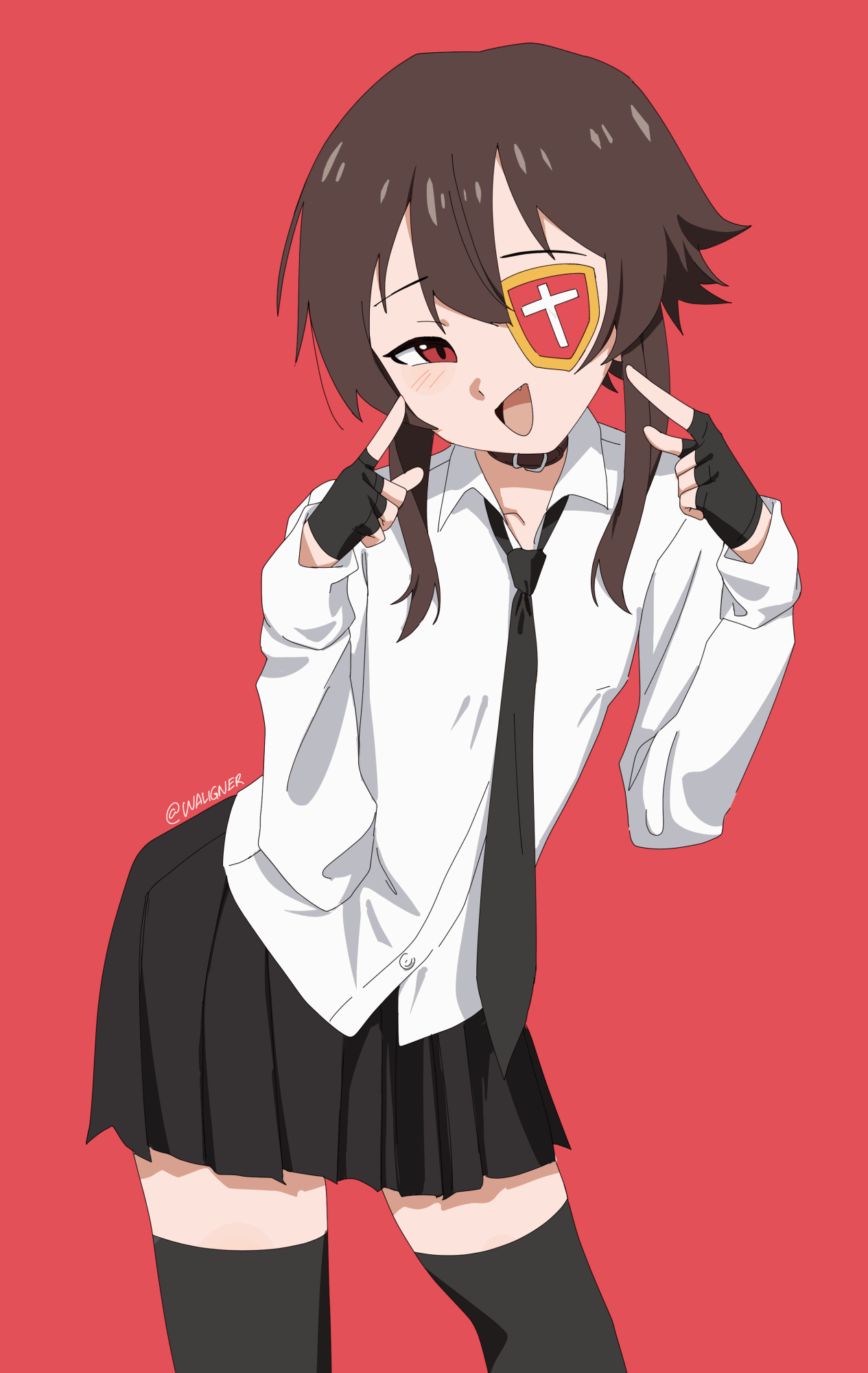 megumin (kono subarashii sekai ni shukufuku wo!) drawn by waligner