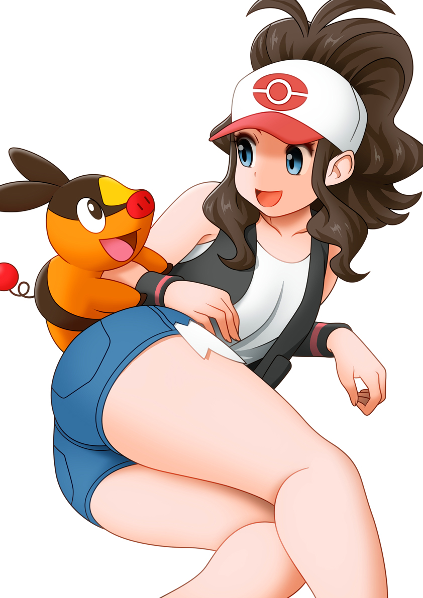 hilda and tepig (pokemon and 1 more) drawn by hedorobakudan