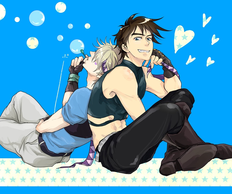 joseph joestar and caesar anthonio zeppeli (jojo no kimyou na bouken and 1 more) drawn by koeri