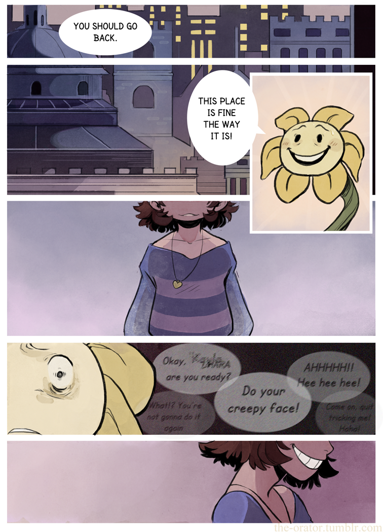 frisk and flowey (undertale) drawn by kayla_marquez
