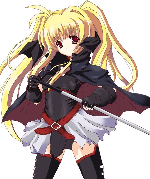 fate testarossa and bardiche (lyrical nanoha and 2 more)