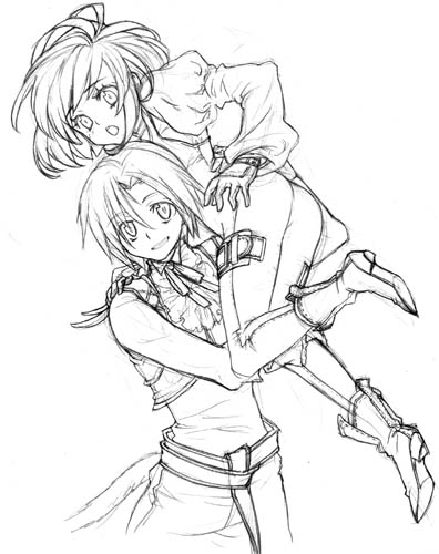 zidane tribal and garnet til alexandros xvii (final fantasy and 1 more) drawn by saikachi_(ogre_tree)