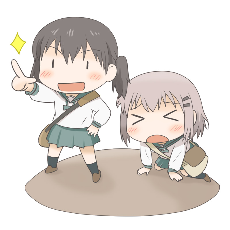 yukimura aoi and kuraue hinata (yama no susume) drawn by denden