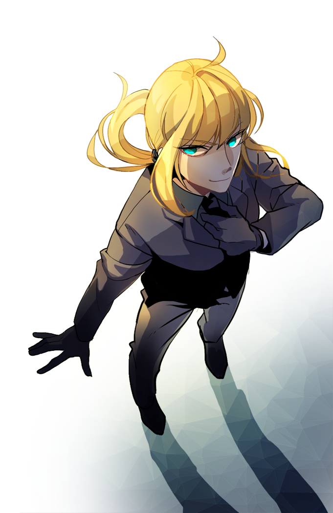 artoria pendragon and saber (fate and 1 more) drawn by jisue10