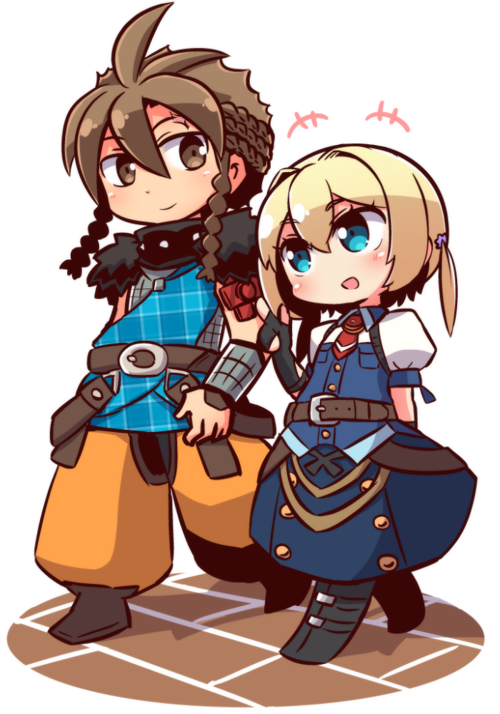 frederica irving and highlander (sekaiju no meikyuu and 1 more) drawn by naga_u
