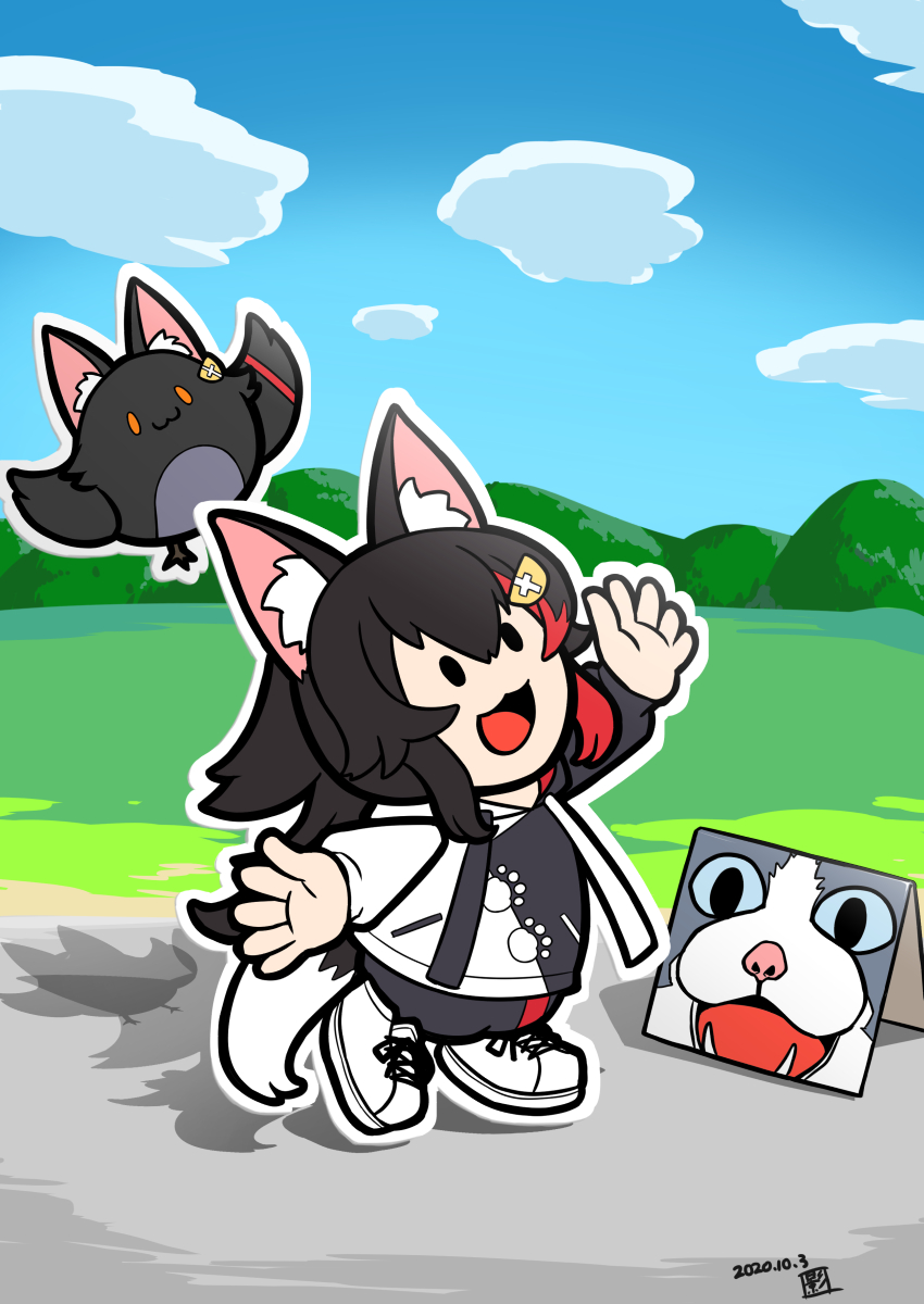 ookami mio, taiga, and miochun (hololive and 3 more) drawn by kagelantern