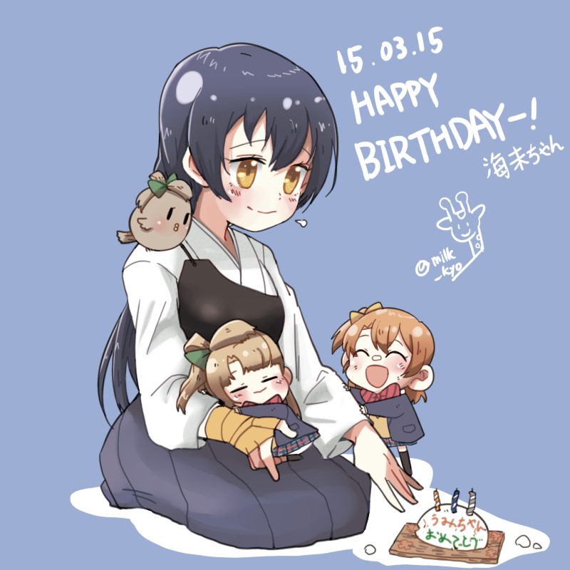 sonoda umi, minami kotori, and kosaka honoka (love live! and 2 more) drawn by kyo_(milk_kyo)
