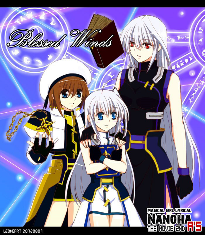 yagami hayate, reinforce zwei, reinforce, schwertkreuz, tome of the night sky, and 1 more (lyrical nanoha and 4 more) drawn by leoheart