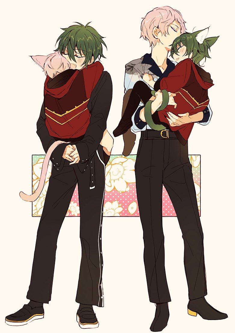 kagehira mika and itsuki shu (ensemble stars!) drawn by amanemio2