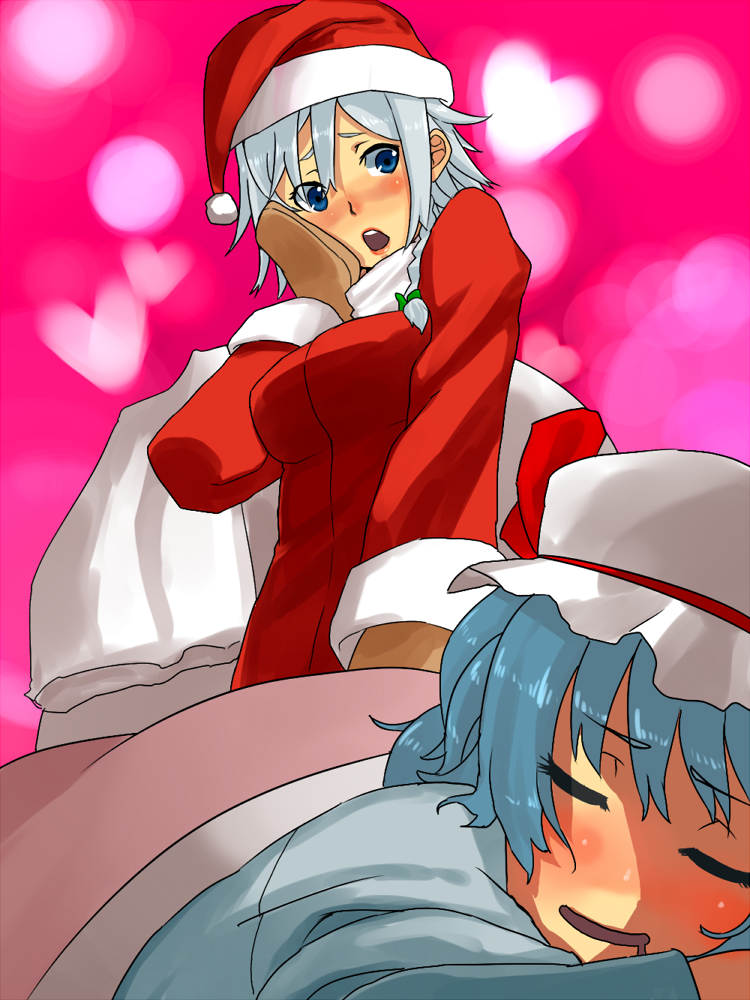 remilia scarlet and izayoi sakuya (touhou) drawn by doemon