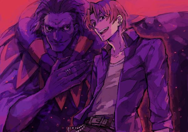 gilles de rais and uryuu ryuunosuke (fate and 1 more) drawn by 79inko
