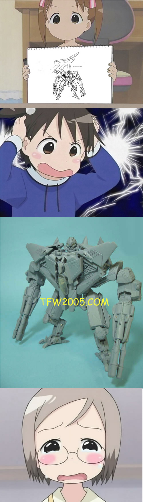 starscream, itou chika, and matsuoka miu (transformers and 1 more)