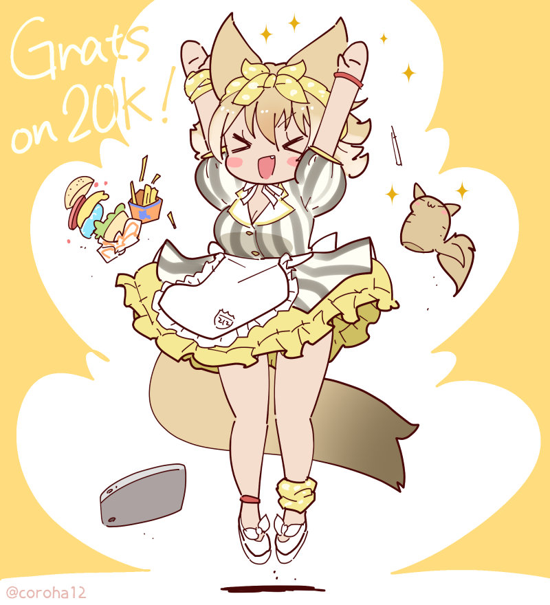 coyote and coyopotato (kemono friends and 1 more) drawn by coroha