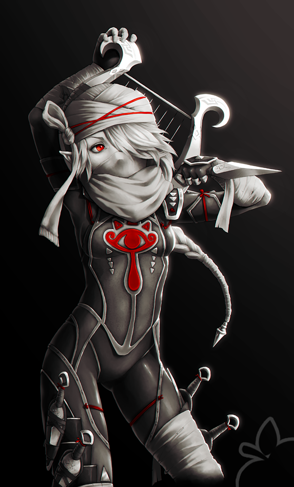 sheik (the legend of zelda and 2 more) drawn by red_ringo