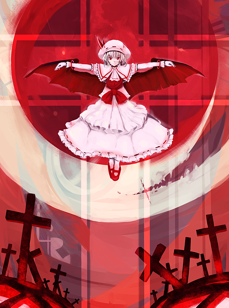 remilia scarlet (touhou and 1 more) drawn by interstellar