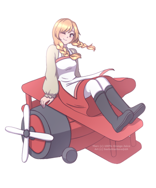 marc (100 percent orange juice and 1 more) drawn by vsasha