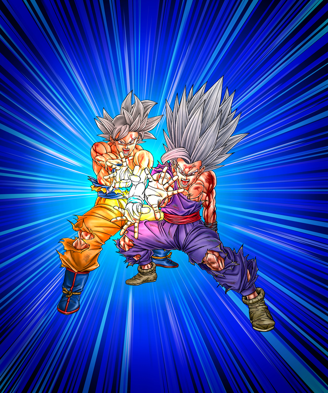 son goku, son gohan, and gohan beast (dragon ball and 2 more) drawn by toyotarou