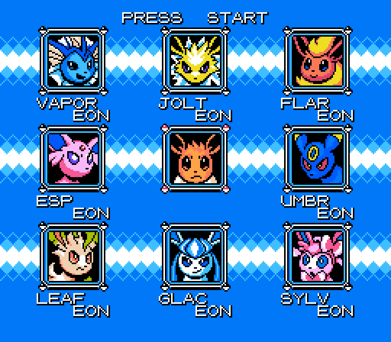 eevee, sylveon, umbreon, glaceon, vaporeon, and 4 more (pokemon and 1 more) drawn by raciebeep