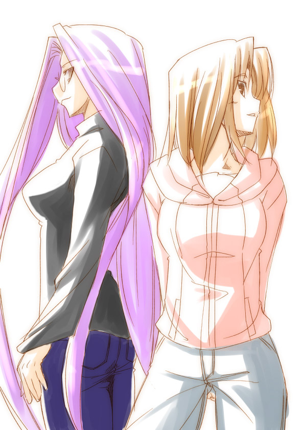 medusa and mitsuzuri ayako (fate and 1 more) drawn by fue_(rhomphair)