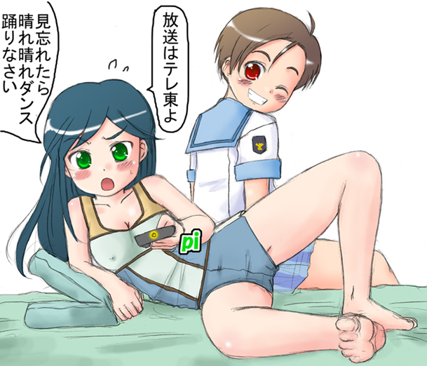 etou mei and uehara mutsuki (gakuen utopia manabi straight!)