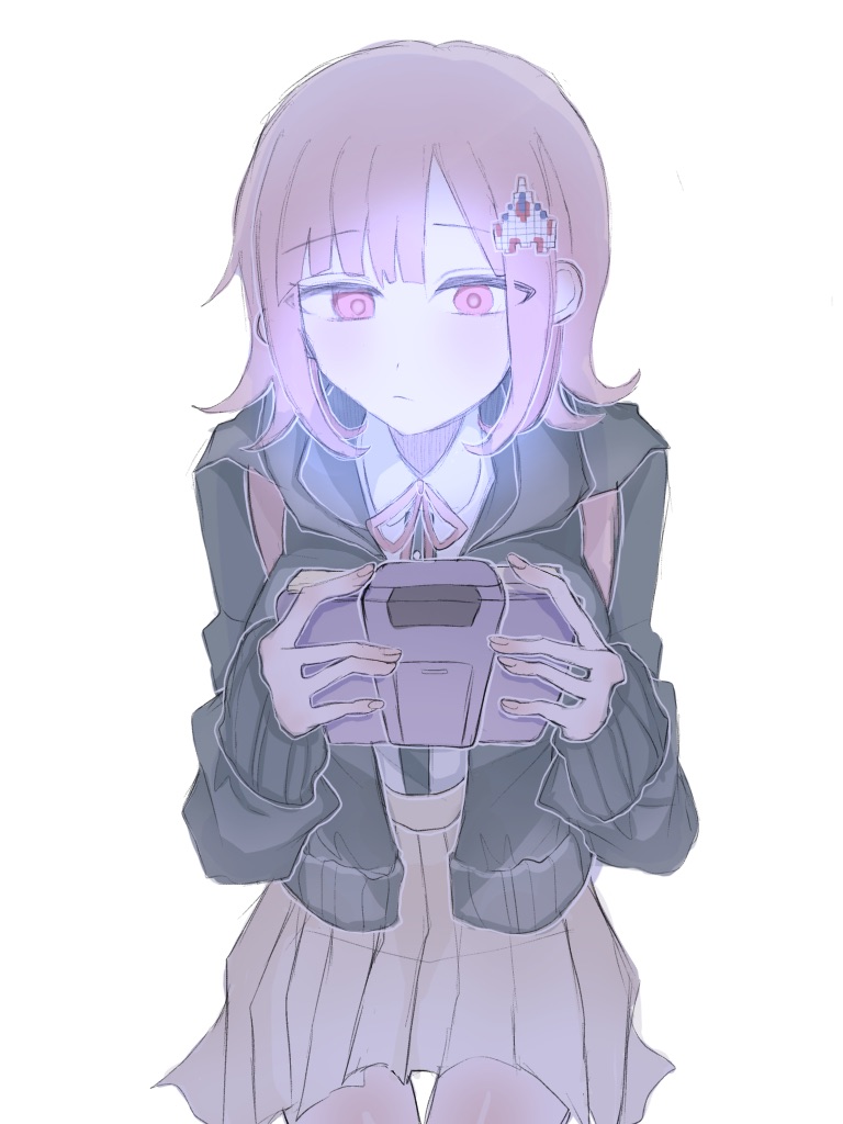 nanami chiaki (danganronpa and 2 more) drawn by pi_no_(pino)