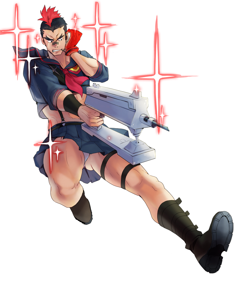 senketsu and kinagase tsumugu (kill la kill) drawn by gj_(johnsonr)