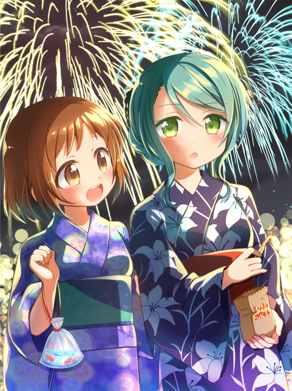 hikawa sayo and hazawa tsugumi (bang dream!) drawn by ousawa_kanata