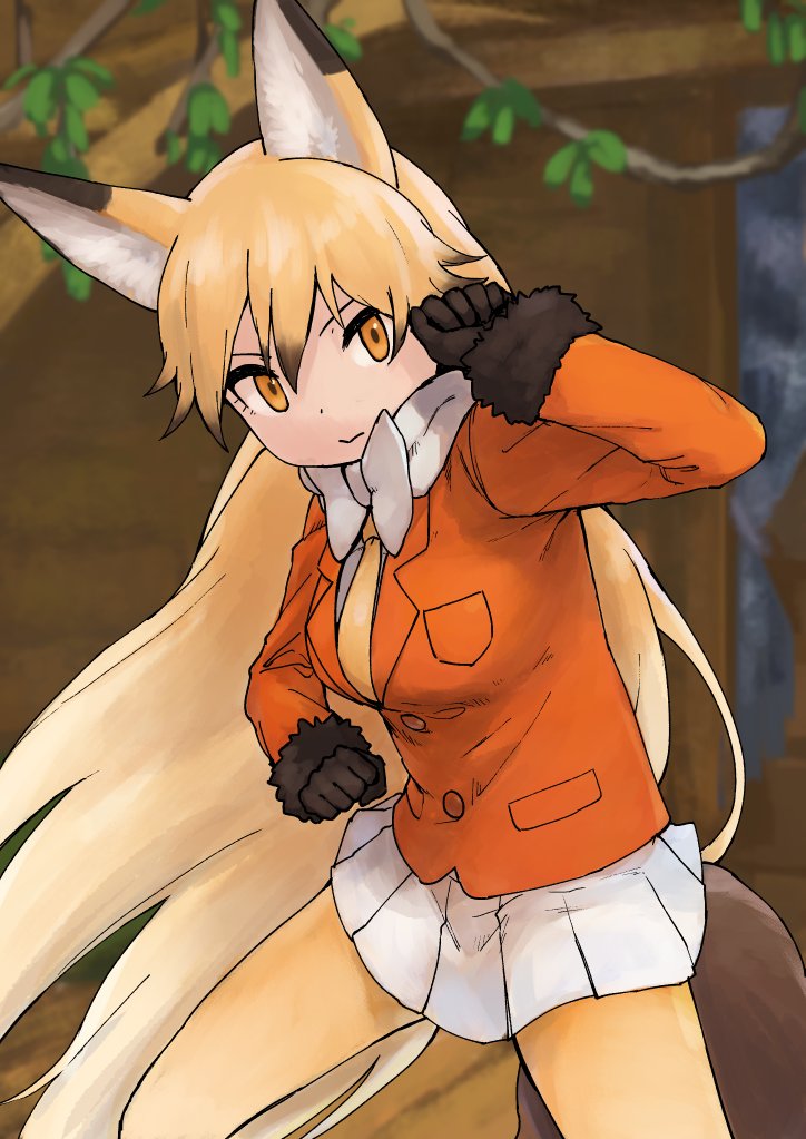 ezo red fox (kemono friends) drawn by rumenia_(ao2is)