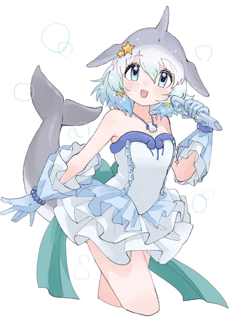 common bottlenose dolphin and houshou hanon (kemono friends and 1 more) drawn by shimazoenohibi