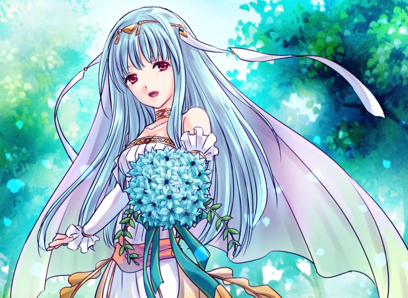 ninian (fire emblem and 2 more) drawn by yoneko